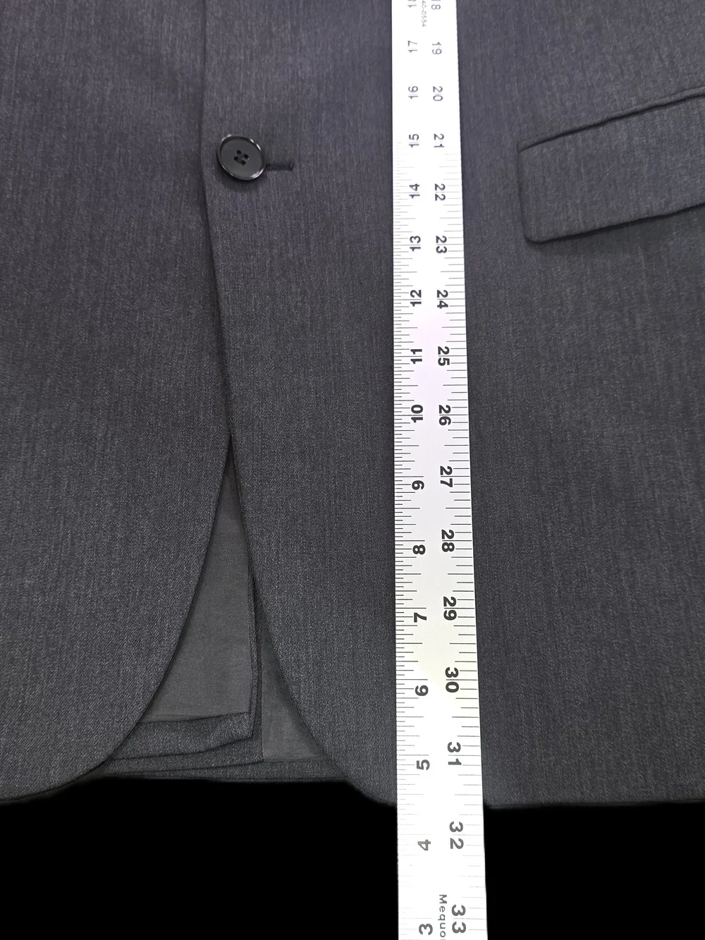 Vintage Hugo Boss Rossellini Suit Jacket Blazer Gray 100% Virgin Wool Mens 40R